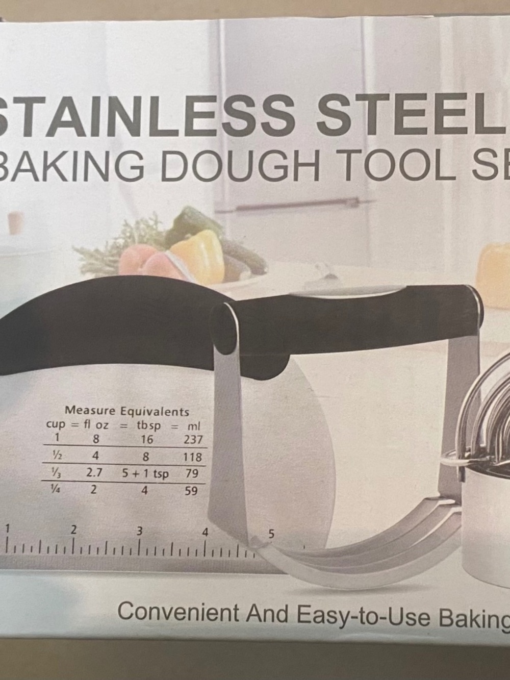 Stainless Steel Baking Dough Tool Set, 2 Piece